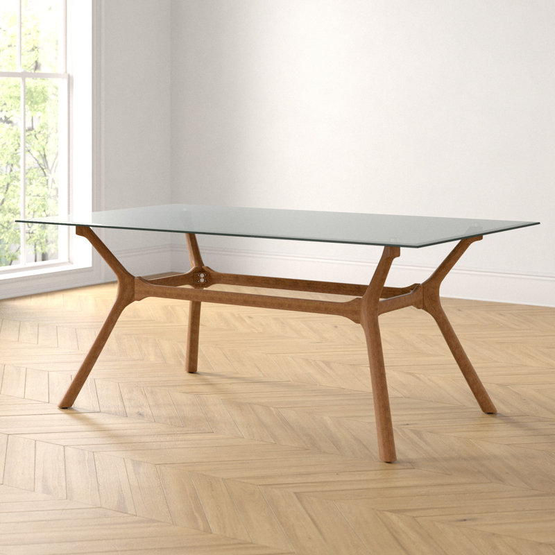 Latitude Run® Alxander Trestle Dining Table & Reviews | Wayfair